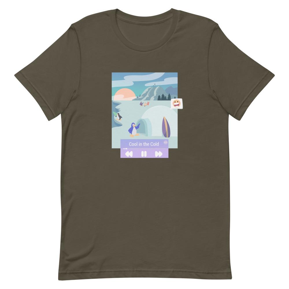Cool in the Cold | Short-Sleeve Unisex T-Shirt | Club Penguin Threads and Thistles Inventory Army 4XL 