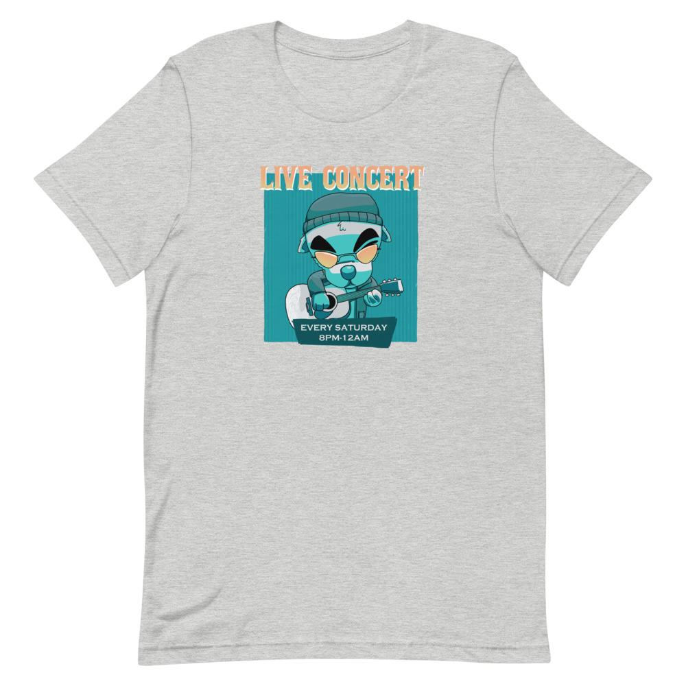 Live Concert | Short-Sleeve Unisex T-Shirt | Animal Crossing Threads and Thistles Inventory Athletic Heather S 