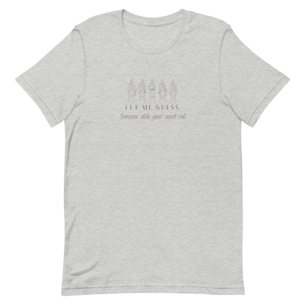 Sweet Roll | Short-Sleeve Unisex T-Shirt | Skyrim Threads and Thistles Inventory Athletic Heather S 