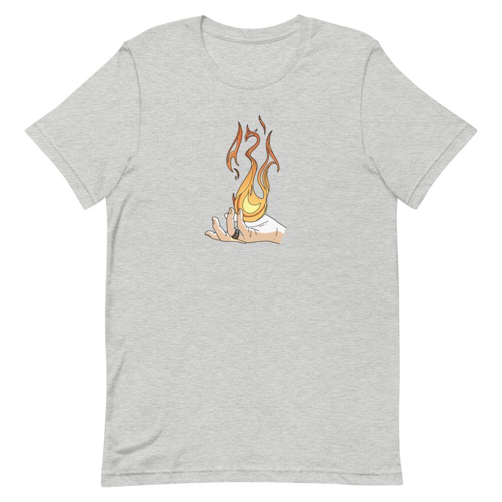 Destruction Spell | Short-Sleeve Unisex T-Shirt | Skyrim Threads and Thistles Inventory Athletic Heather S 