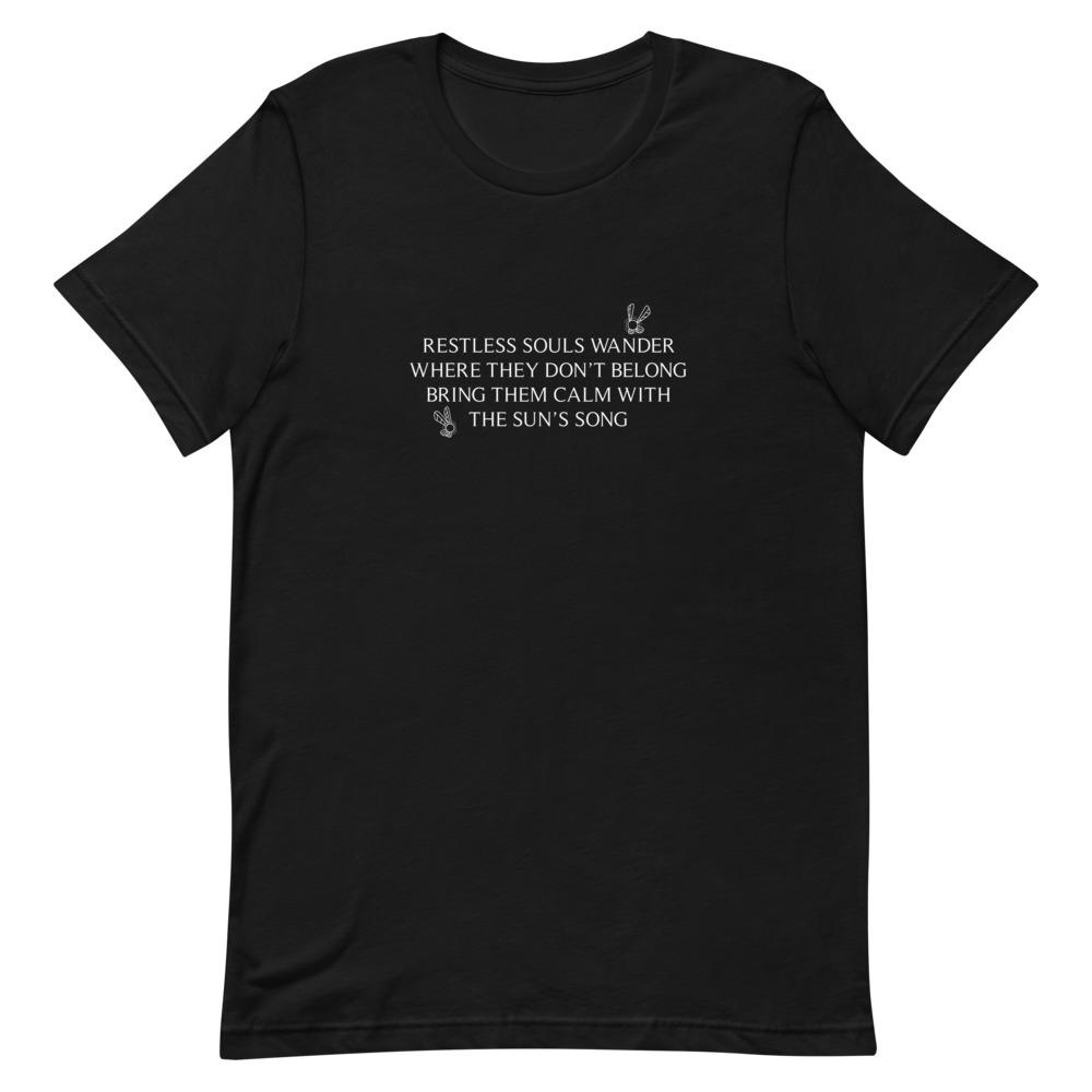 Sun’s Song | Short-Sleeve Unisex T-Shirt | The Legend of Zelda Threads and Thistles Inventory Black S 