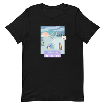 Cool in the Cold | Short-Sleeve Unisex T-Shirt | Club Penguin Threads and Thistles Inventory Black S 