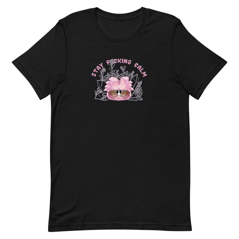 Stay Calm | Short-Sleeve Unisex T-Shirt | Club penguin Threads and Thistles Inventory Black S 
