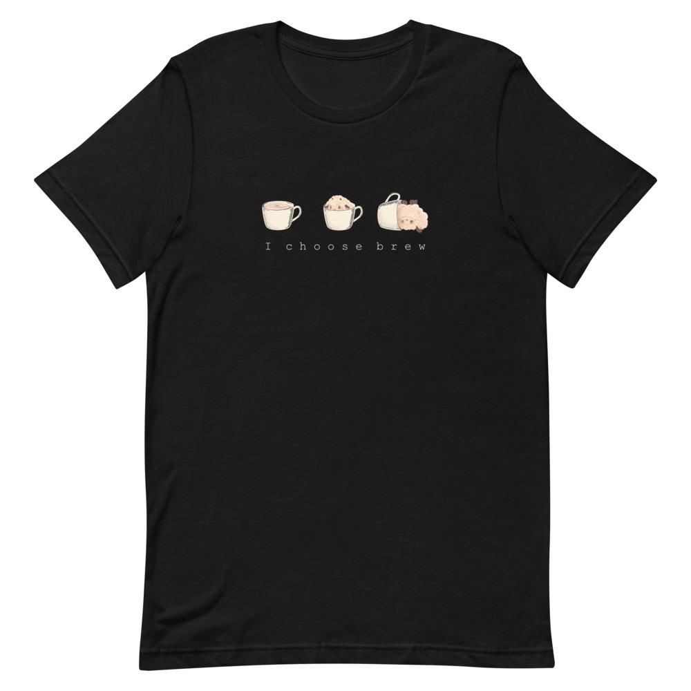 I Choose Brew | Short-Sleeve Unisex T-Shirt | Pokemon Threads and Thistles Inventory Black S 
