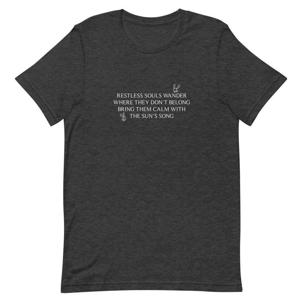 Sun’s Song | Short-Sleeve Unisex T-Shirt | The Legend of Zelda Threads and Thistles Inventory Dark Grey Heather S 