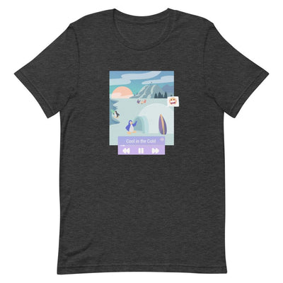 Cool in the Cold | Short-Sleeve Unisex T-Shirt | Club Penguin Threads and Thistles Inventory Dark Grey Heather S 