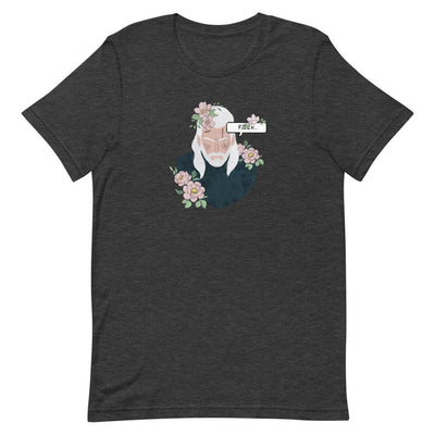 Floral Witcher | Short-Sleeve Unisex T-Shirt | The Witcher Threads and Thistles Inventory Dark Grey Heather S 