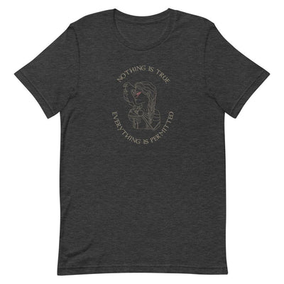 Nothing is True | Short-Sleeve Unisex T-Shirt | Assassin's creed Threads and Thistles Inventory Dark Grey Heather S 