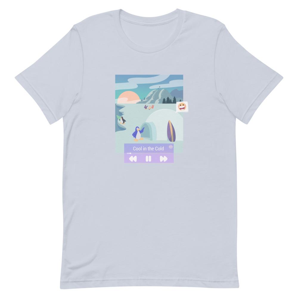 Cool in the Cold | Short-Sleeve Unisex T-Shirt | Club Penguin Threads and Thistles Inventory Light Blue XS 