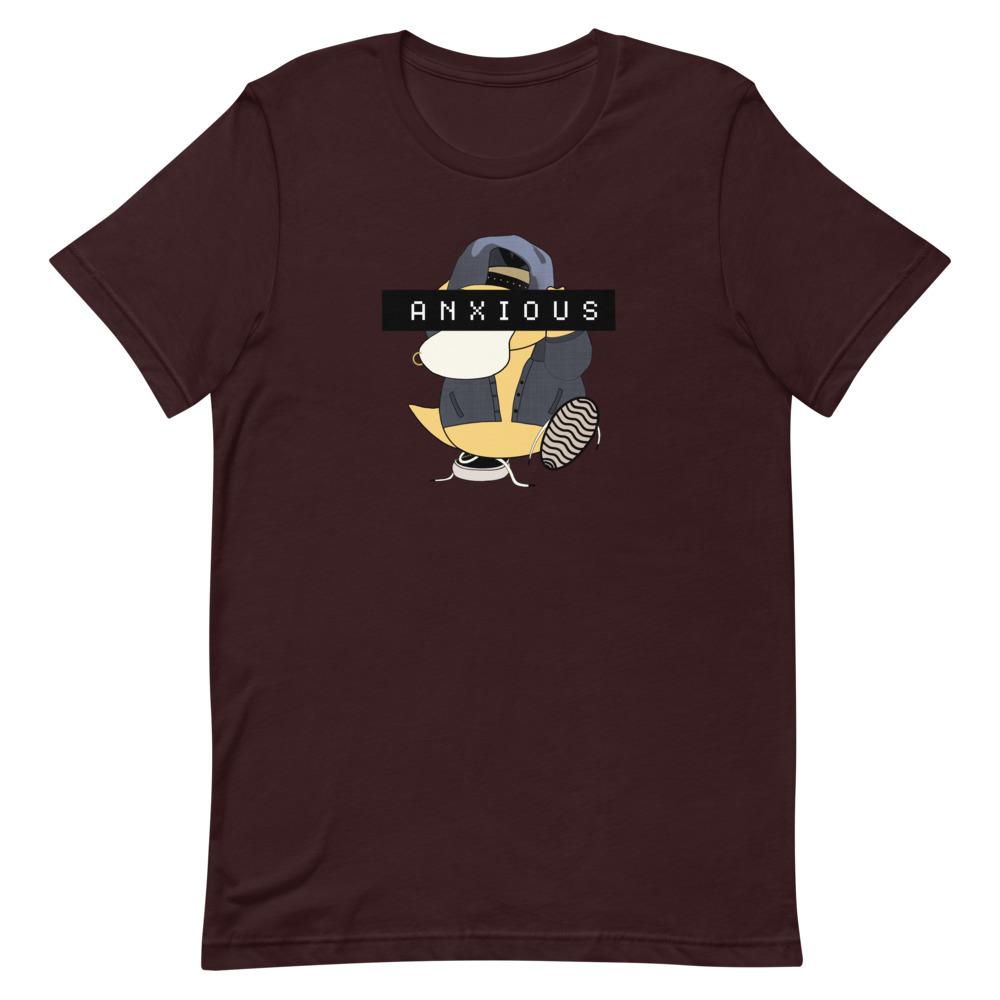 Anxious | Short-Sleeve Unisex T-Shirt | Pokemon Threads and Thistles Inventory Oxblood Black S 