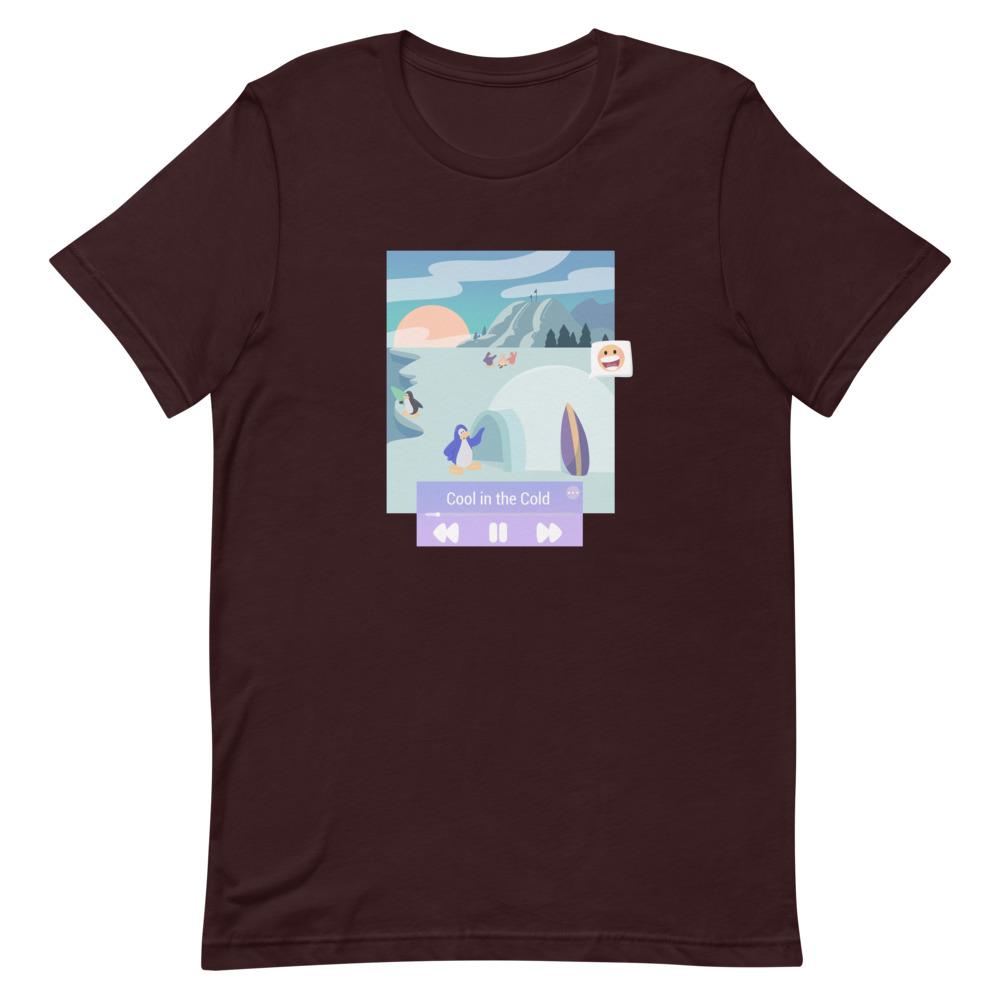Cool in the Cold | Short-Sleeve Unisex T-Shirt | Club Penguin Threads and Thistles Inventory Oxblood Black 4XL 
