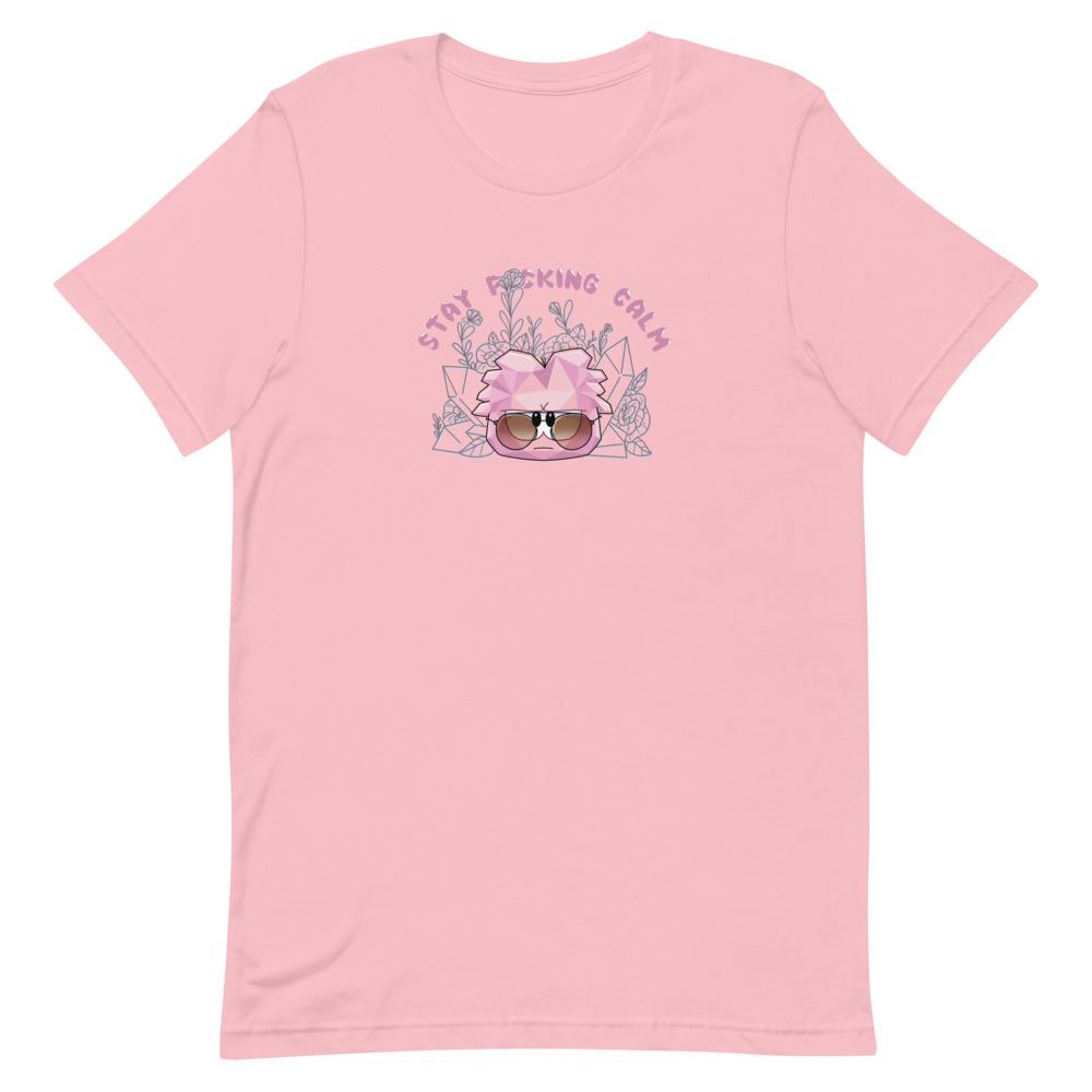 Stay Calm | Short-Sleeve Unisex T-Shirt | Club penguin Threads and Thistles Inventory Pink S 