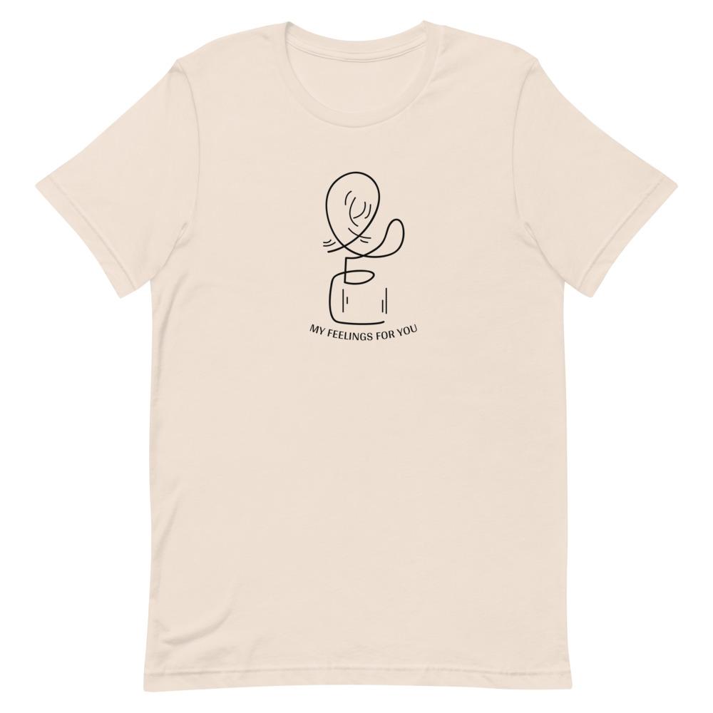 Leah's Feelings | Short-Sleeve Unisex T-Shirt | Stardew Valley Threads and Thistles Inventory Soft Cream S 