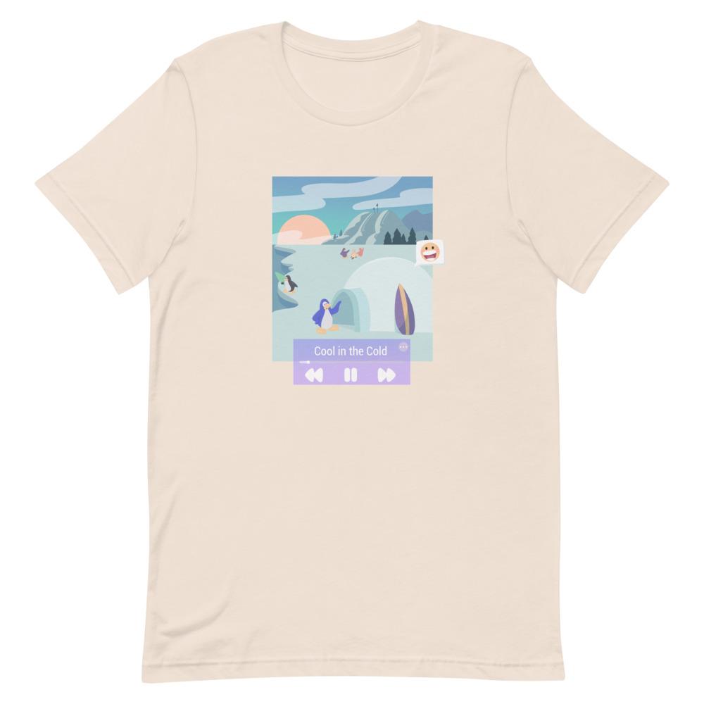 Cool in the Cold | Short-Sleeve Unisex T-Shirt | Club Penguin Threads and Thistles Inventory Soft Cream S 