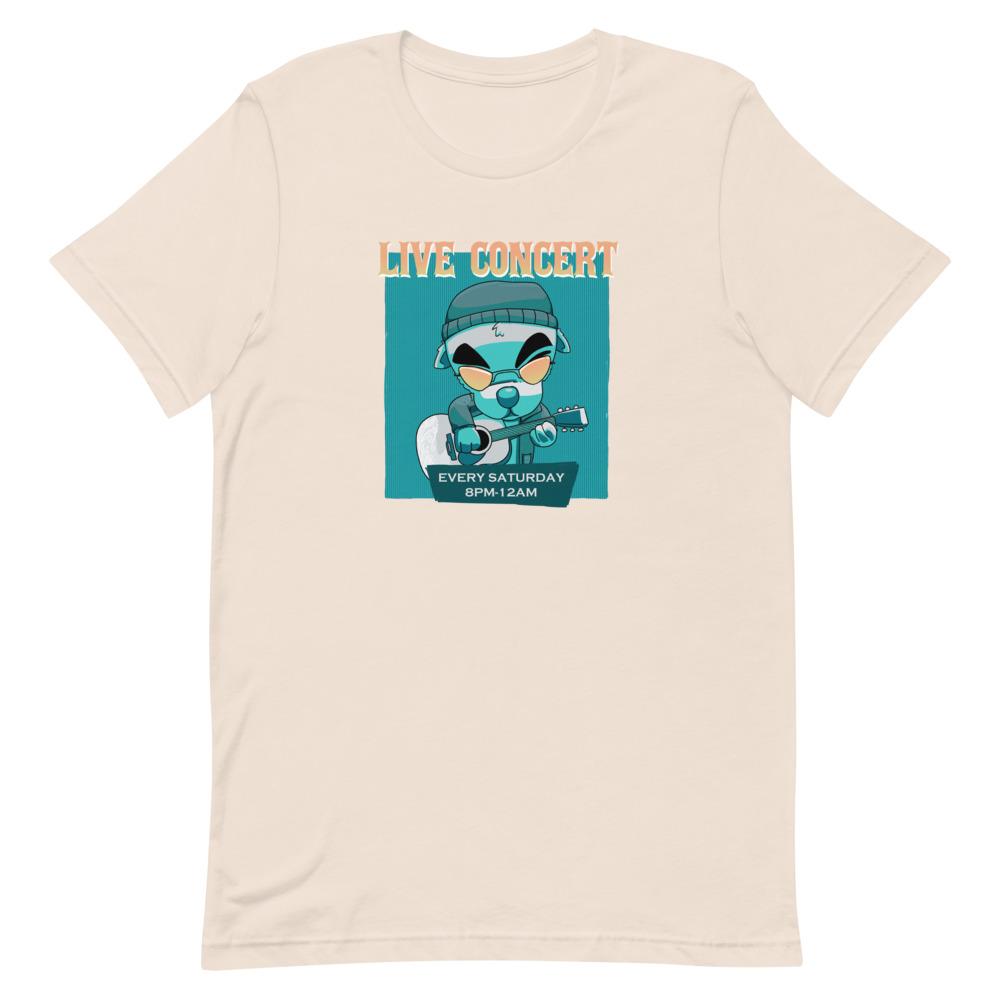 Live Concert | Short-Sleeve Unisex T-Shirt | Animal Crossing Threads and Thistles Inventory Soft Cream S 