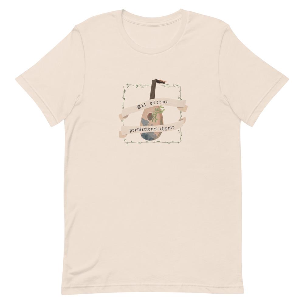 Predictions Rhyme | Short-Sleeve Unisex T-Shirt | The Witcher Threads and Thistles Inventory Soft Cream S 