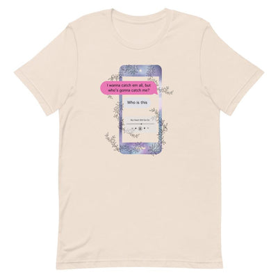 Who's Gonna Catch Me | Short-Sleeve Unisex T-Shirt | Pokemon Threads and Thistles Inventory Soft Cream S 