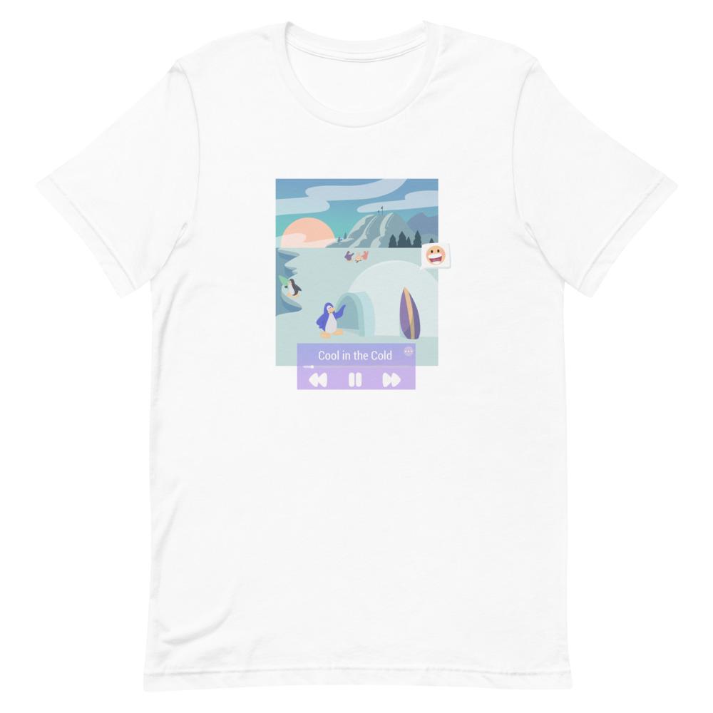 Cool in the Cold | Short-Sleeve Unisex T-Shirt | Club Penguin Threads and Thistles Inventory White S 