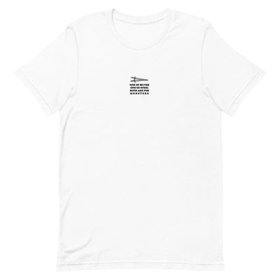 Both are for Monsters | Embroidered Short-Sleeve Unisex T-Shirt | The Witcher Threads and Thistles Inventory White S 