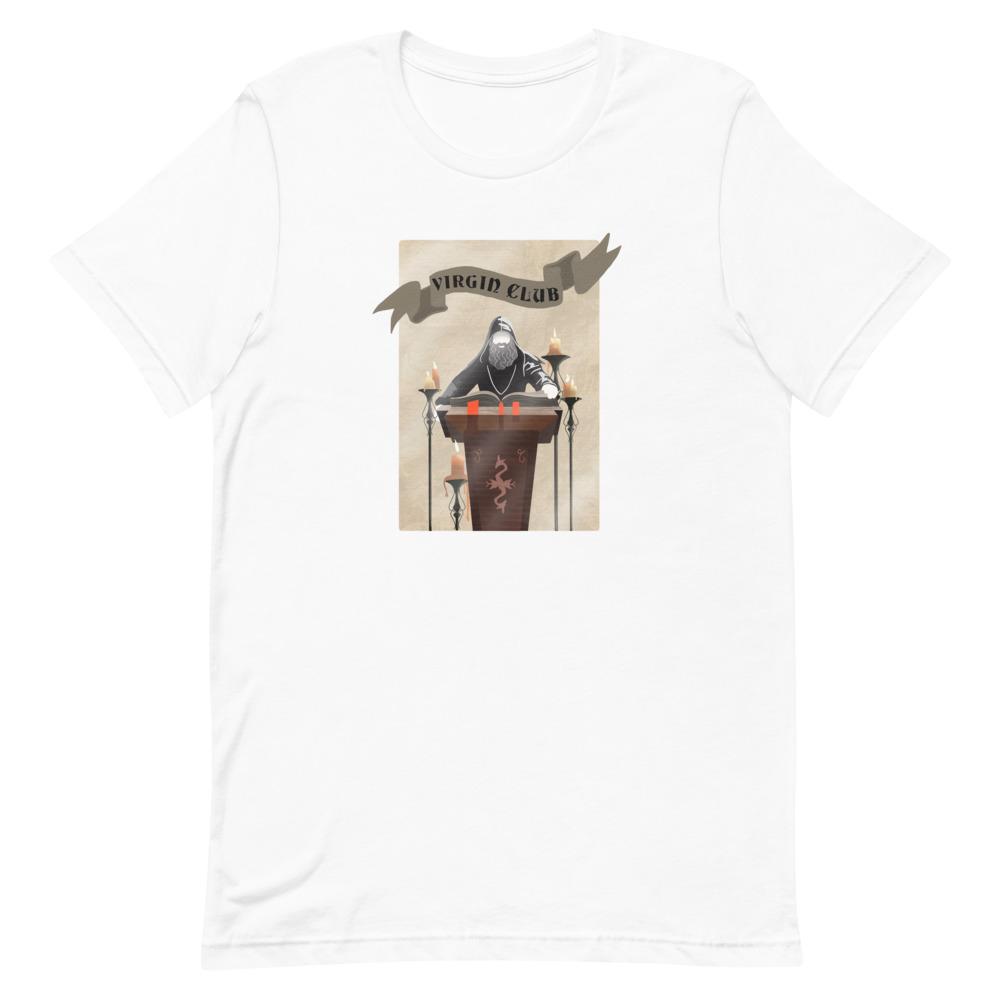 Virgin Club | Short-Sleeve Unisex T-Shirt | Skyrim Threads and Thistles Inventory White S 