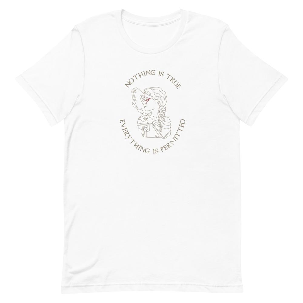 Nothing is True | Short-Sleeve Unisex T-Shirt | Assassin's creed Threads and Thistles Inventory White S 