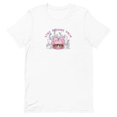 Stay Calm | Short-Sleeve Unisex T-Shirt | Club penguin Threads and Thistles Inventory White S 
