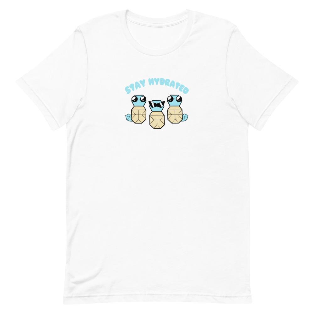 Stay Hydrated | Short-Sleeve Unisex T-Shirt | Pokemon Threads and Thistles Inventory White XS 
