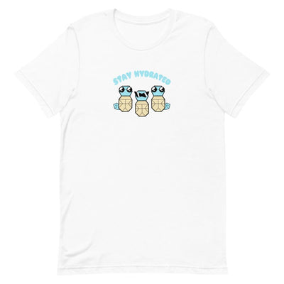 Stay Hydrated | Short-Sleeve Unisex T-Shirt | Pokemon Threads and Thistles Inventory White XS 