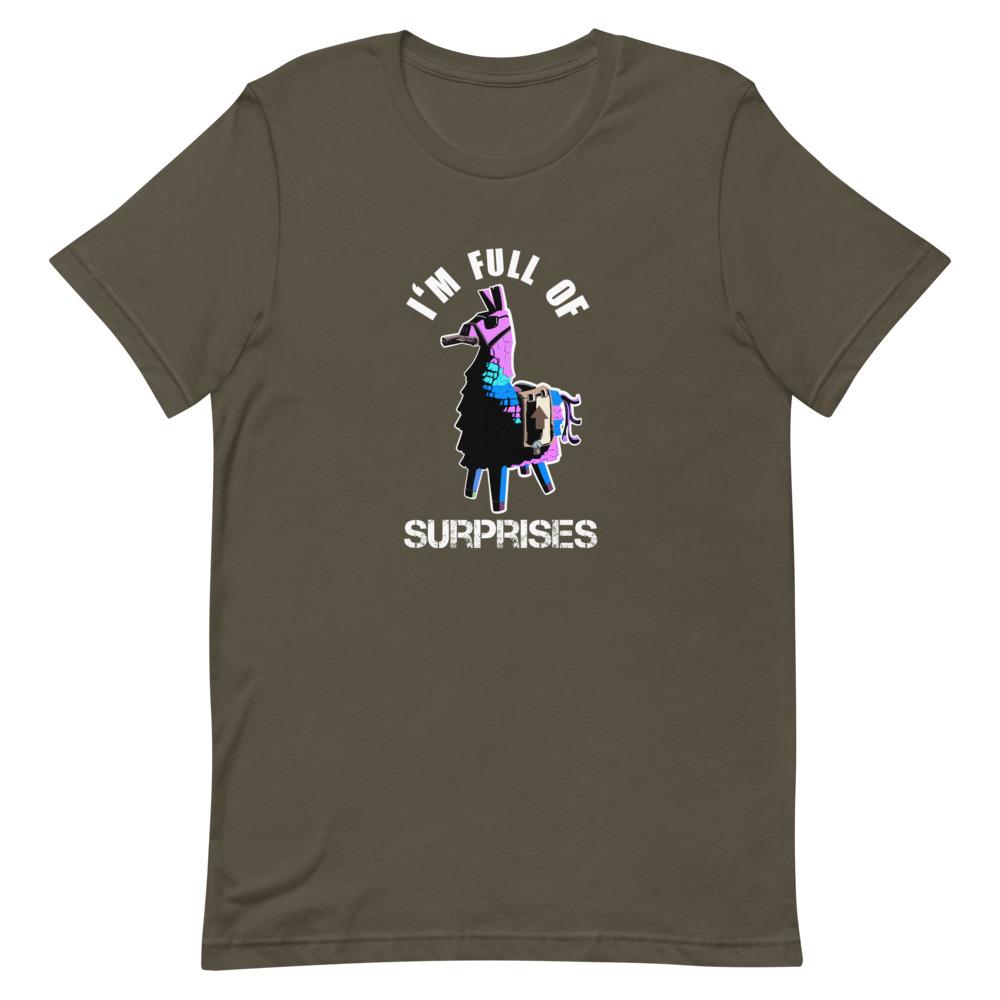 Full of Surprises | Short-Sleeve Unisex T-Shirt | Fortnite Threads and Thistles Inventory Army S 