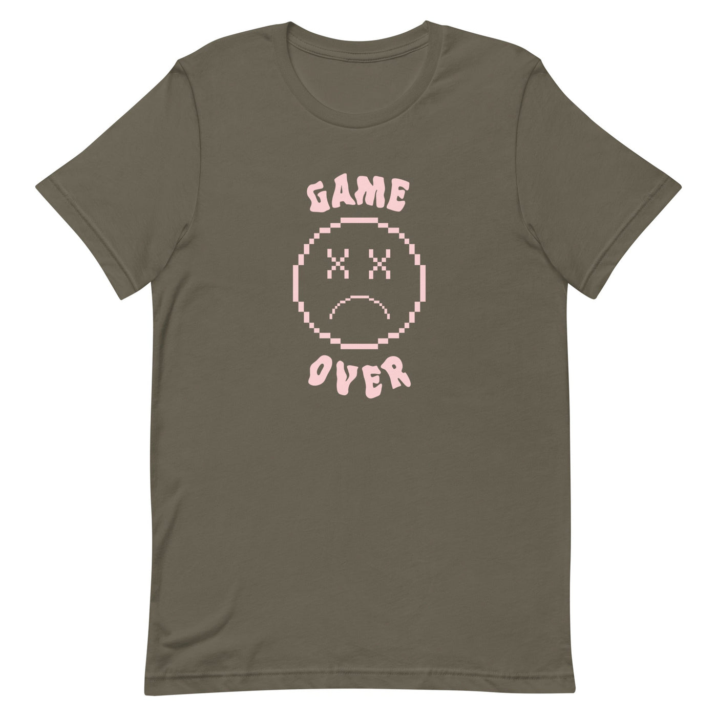 Game Over Smiley | Unisex t-shirt Threads and Thistles Inventory Army S 