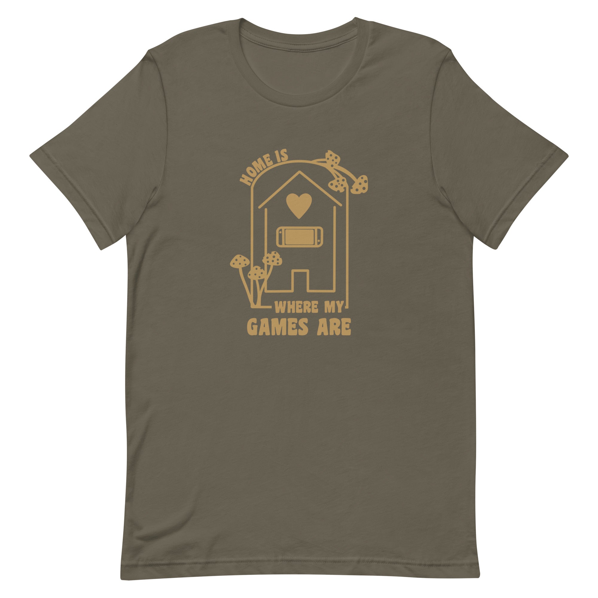 Where my Games Are | Unisex t-shirt | Cozy Gamer Threads and Thistles Inventory Army S 