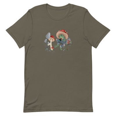 Cottagecore Frog | Unisex t-shirt | Cozy Gamer Threads and Thistles Inventory Army S 