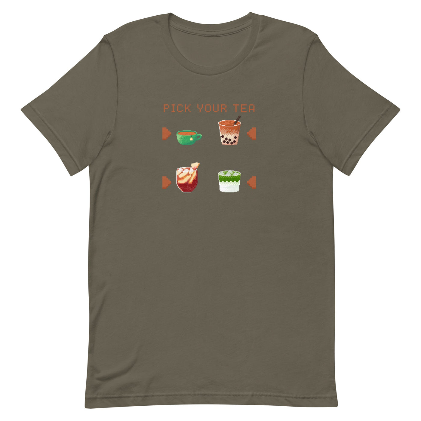 Pick Your Tea | Unisex t-shirt | Cozy Gamer Threads & Thistles Inventory Army S 
