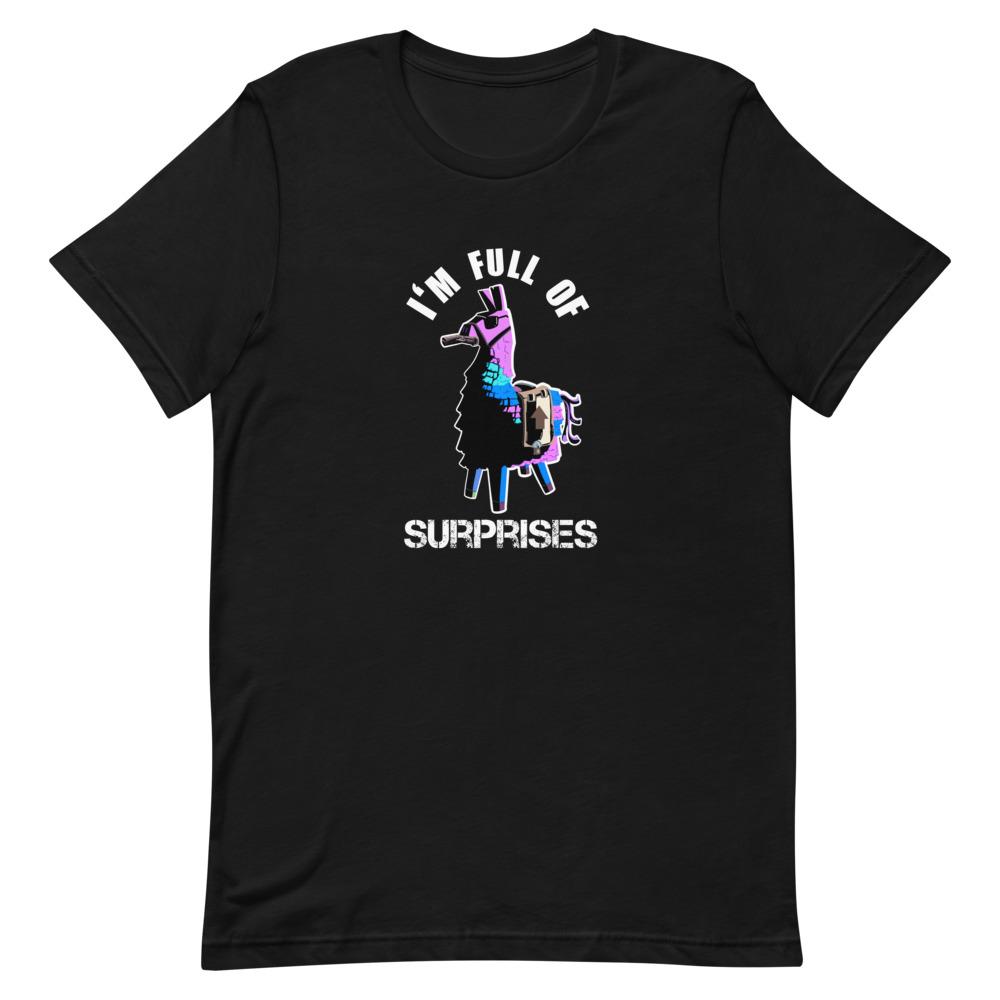 Full of Surprises | Short-Sleeve Unisex T-Shirt | Fortnite Threads and Thistles Inventory Black XS 