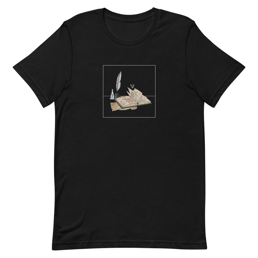 The Guide | Short-Sleeve Unisex T-Shirt | The Legend of Zelda Threads and Thistles Inventory Black S 