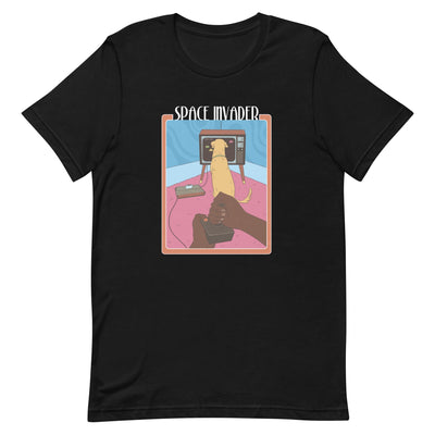 Space Invader | Unisex t-shirt | Retro Gaming Threads & Thistles Inventory Black XS 