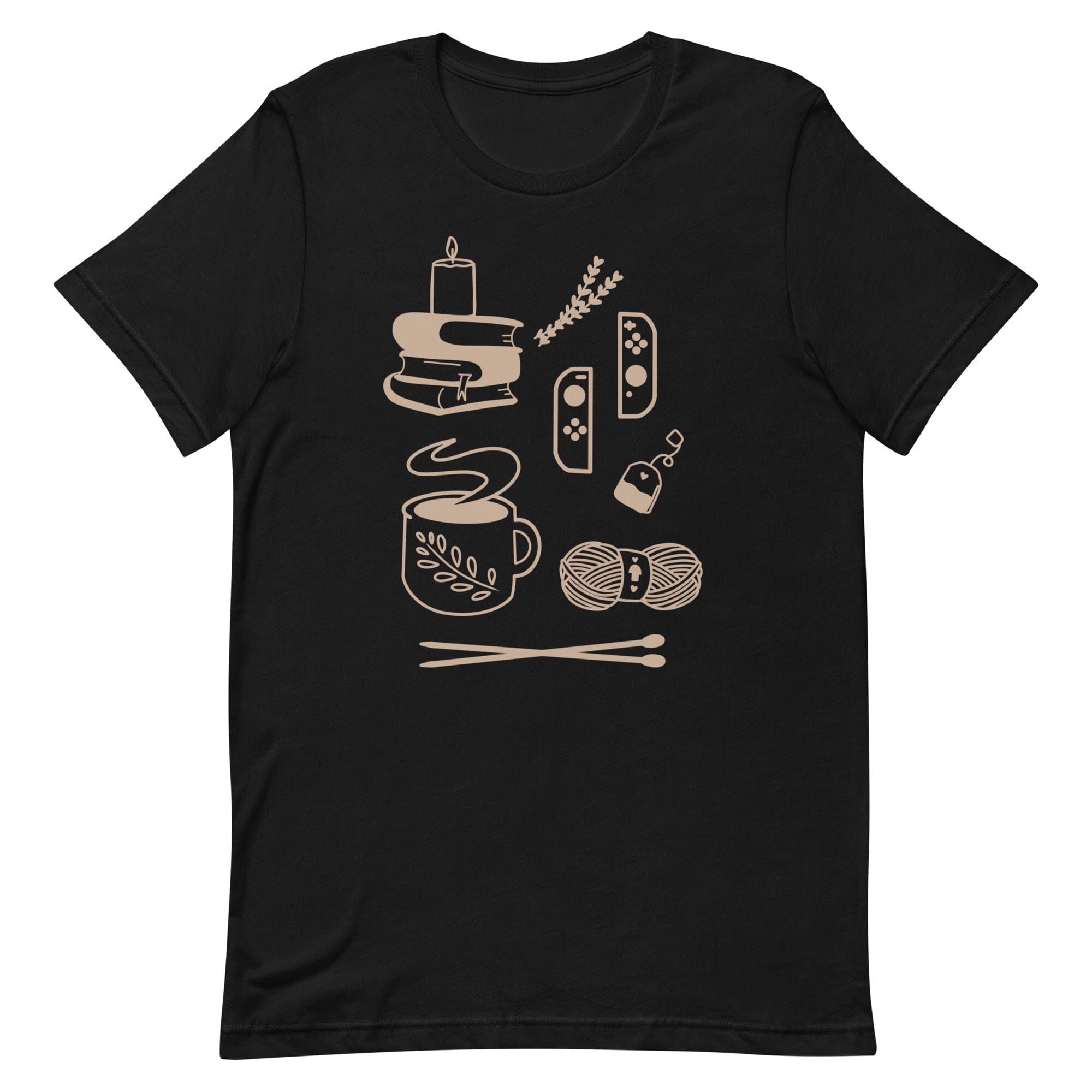 Cozy Hobbies | Unisex t-shirt | Cozy Gamer Threads & Thistles Inventory Black XS 