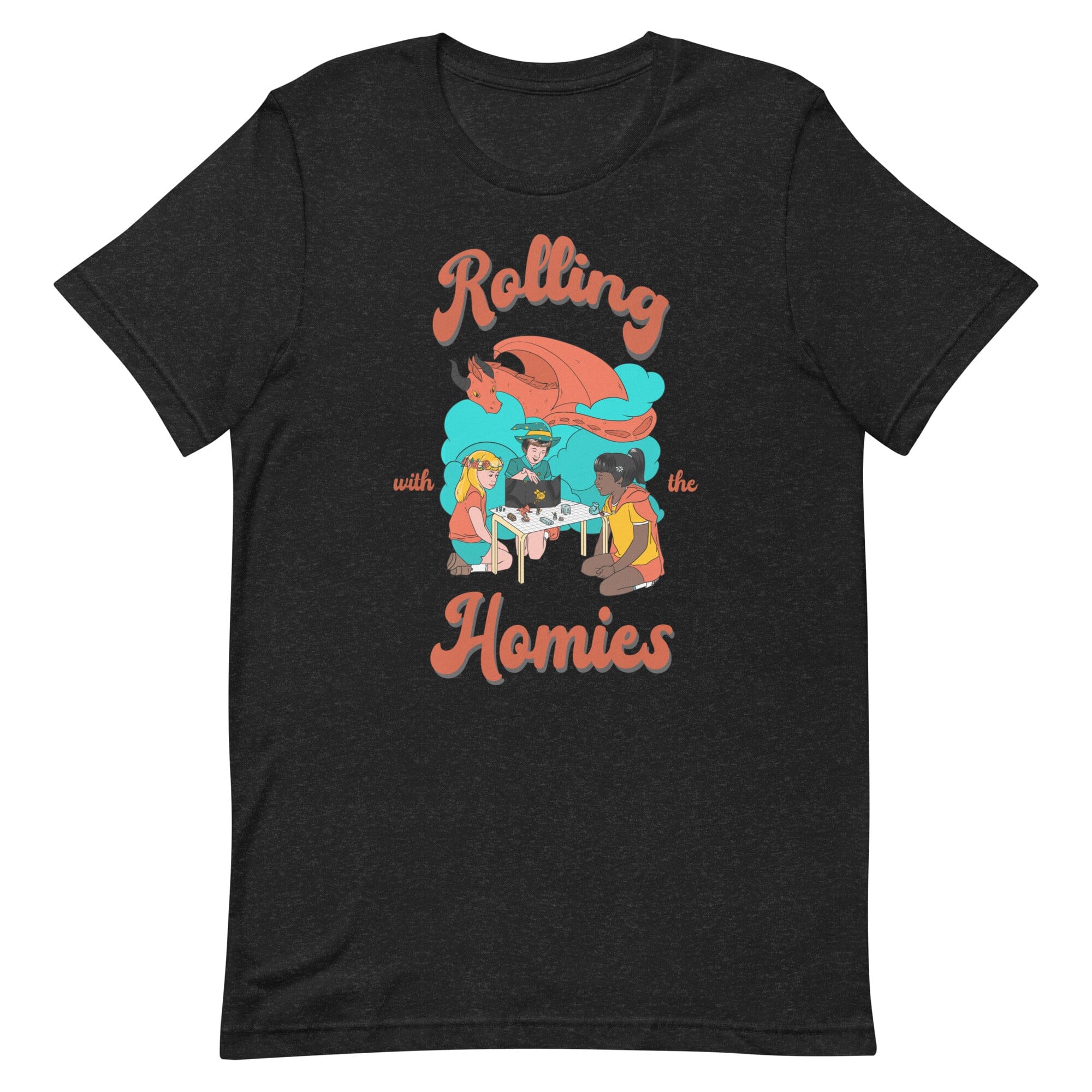 Rolling with the Homies | Unisex t-shirt | Retro Gaming Threads & Thistles Inventory Black Heather XS 