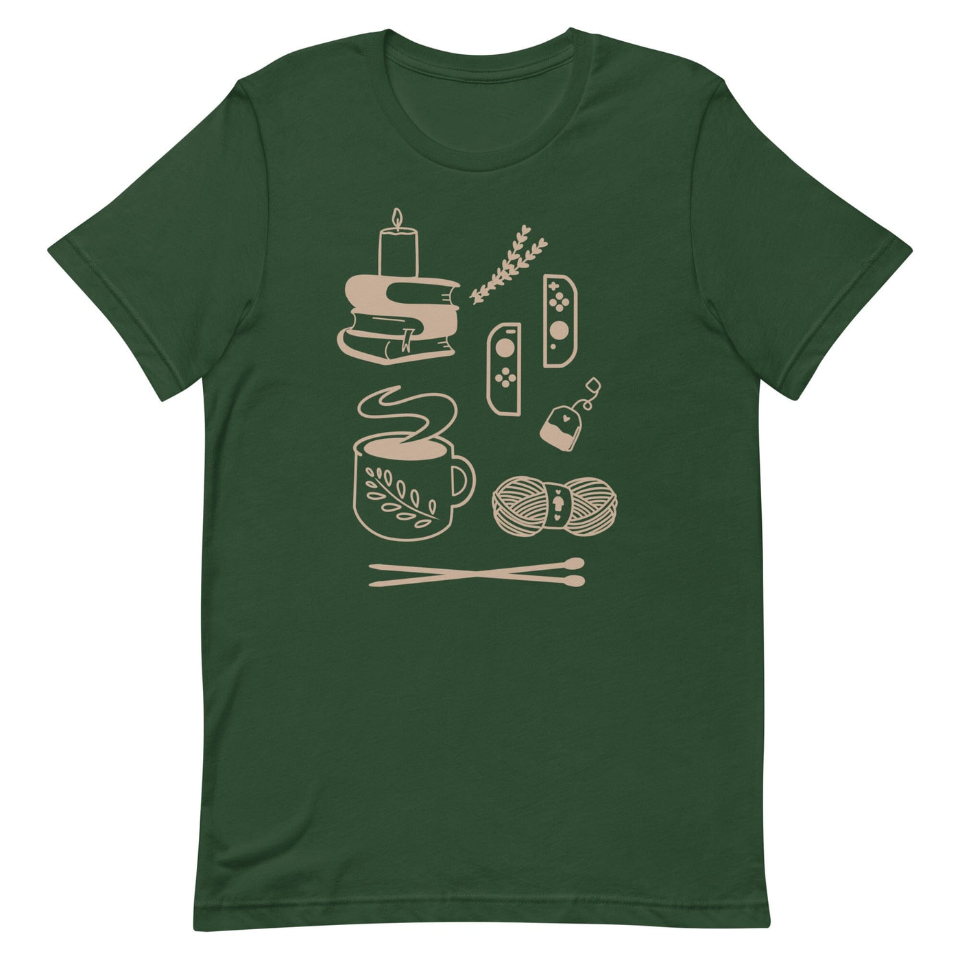Cozy Hobbies | Unisex t-shirt | Cozy Gamer Threads & Thistles Inventory Forest S 