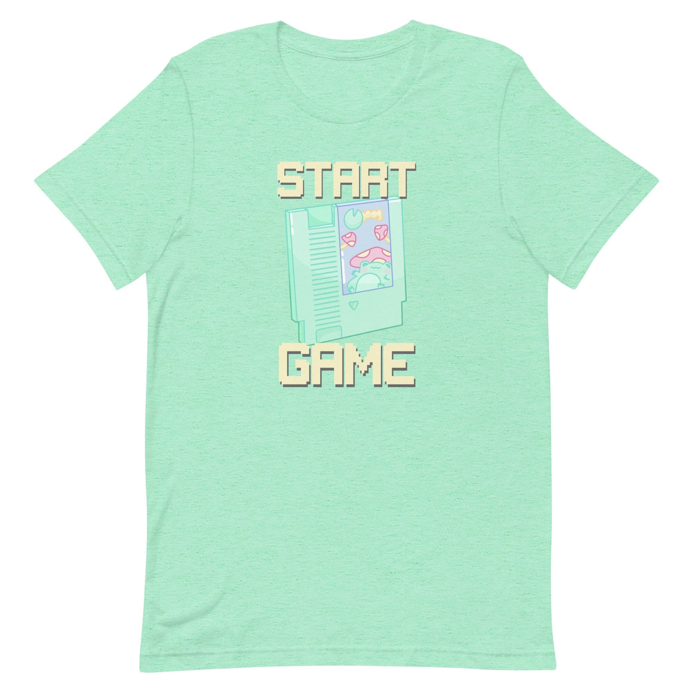 Start Game NES | Unisex t-shirt | Retro Gaming Threads & Thistles Inventory Heather Mint S 