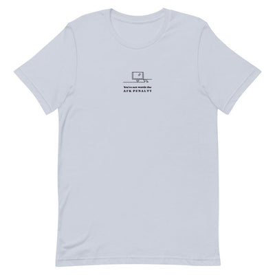 AFK Penalty | Embroidered Short-Sleeve Unisex T-Shirt | FPS/TPS Threads and Thistles Inventory Light Blue XS 