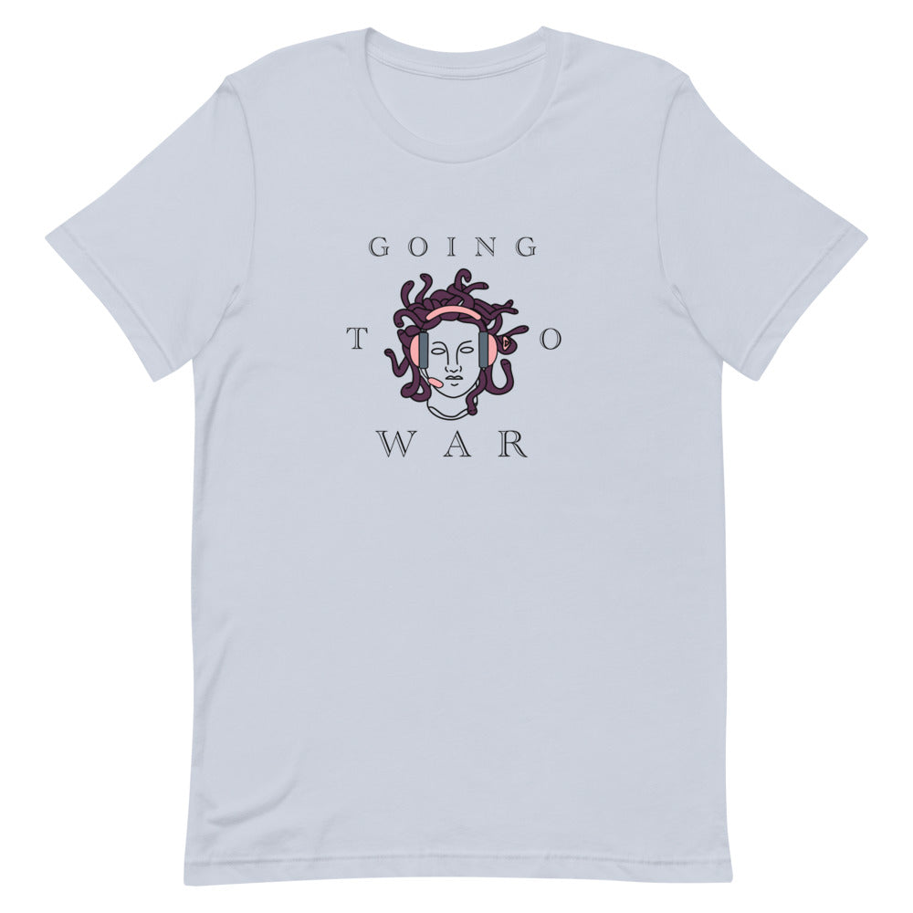 Going to War | Short-sleeve Unisex T-Shirt | Feminist Gamer Threads and Thistles Inventory Light Blue XS 