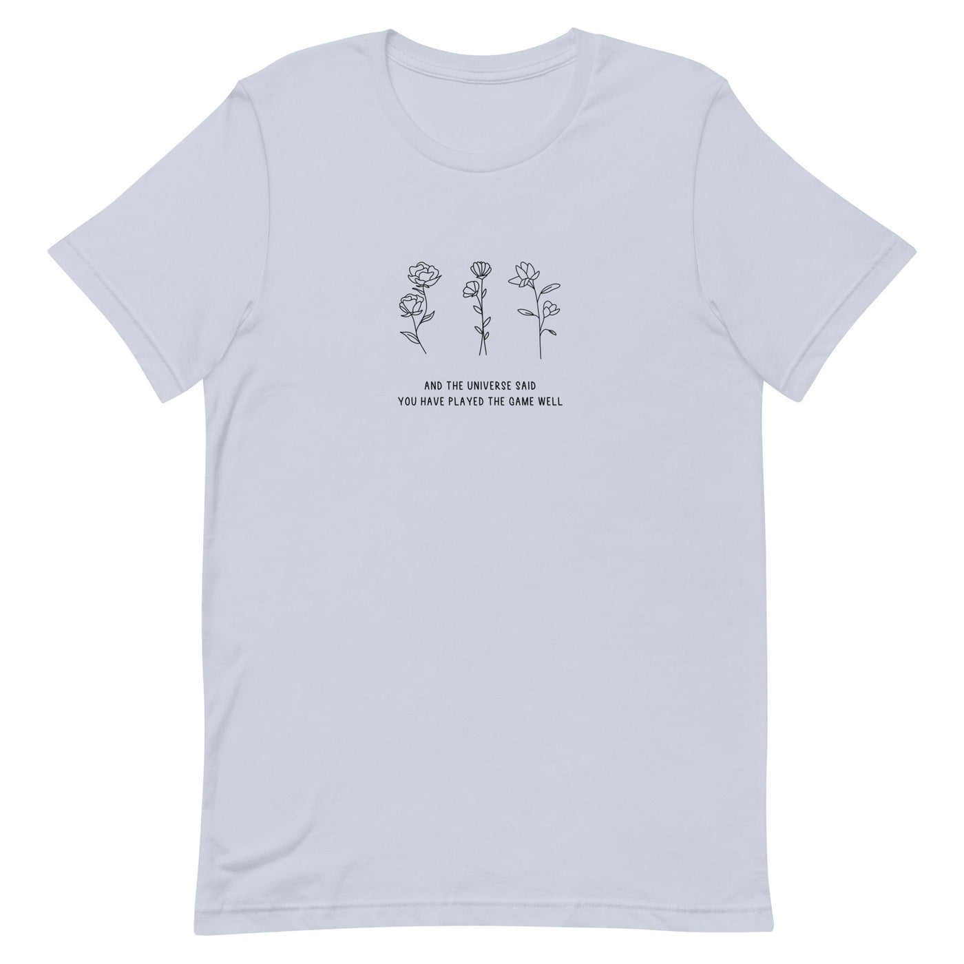 You Have Played the Game Well | Unisex t-shirt | Minecraft Threads and Thistles Inventory Light Blue XS 