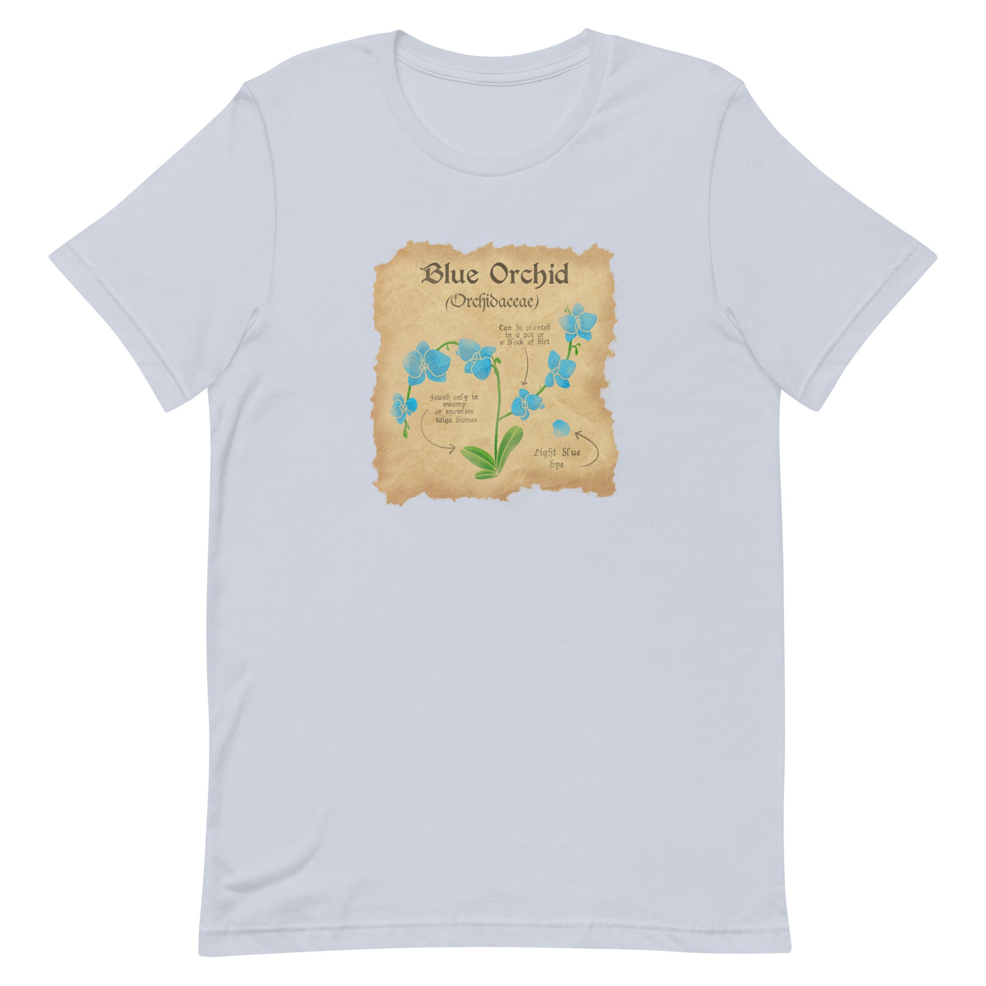 Blue Orchid | Unisex t-shirt | Minecraft Threads and Thistles Inventory Light Blue XS 