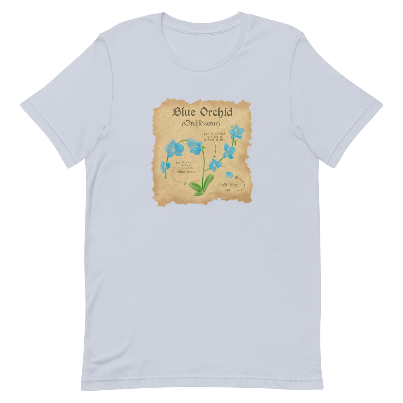 Blue Orchid | Unisex t-shirt | Minecraft Threads and Thistles Inventory Light Blue XS 
