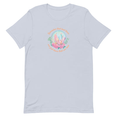 Remember | Short-Sleeve Unisex T-Shirt | Animal Crossing Threads and Thistles Inventory Light Blue S 