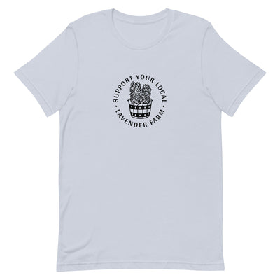 Lavender Farm | Short-Sleeve Unisex T-Shirt | Animal Crossing Threads and Thistles Inventory Light Blue S 