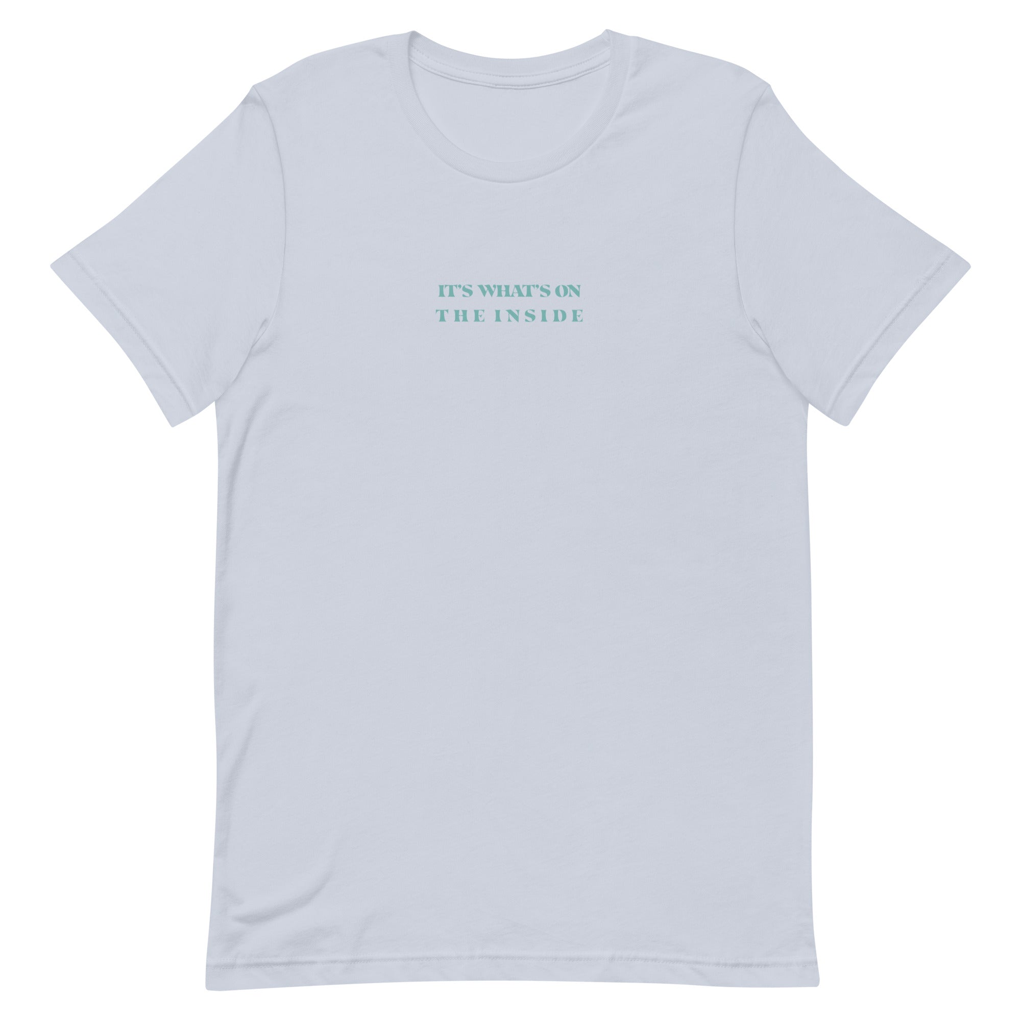On The Inside | Front & Back Unisex T-Shirt T-Shirt Threads and Thistles Inventory Light Blue XS 
