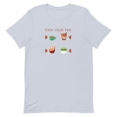 Pick Your Tea | Unisex t-shirt | Cozy Gamer Threads & Thistles Inventory Light Blue XS 