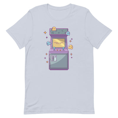 Insert 1 Soul to Play | Unisex t-shirt | Retro Gaming Threads & Thistles Inventory Light Blue XS 